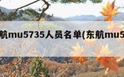 东航mu5735人员名单(东航mu5758)