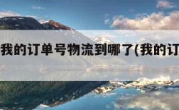 查一下我的订单号物流到哪了(我的订单查询快递)